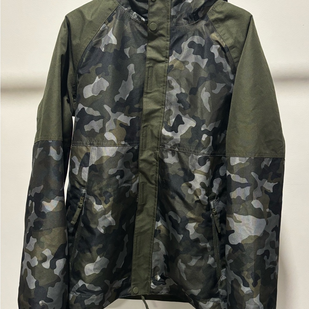 DSG Boys 3-in-1 Waterproof Camouflage Jacket XL Fleece Layer Hooded Outdoor